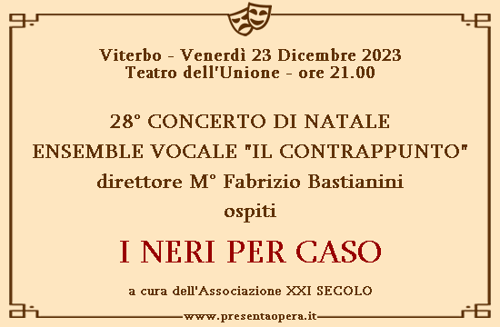 Viterbo, 23 Dicembre 2022: Concerto di Natale